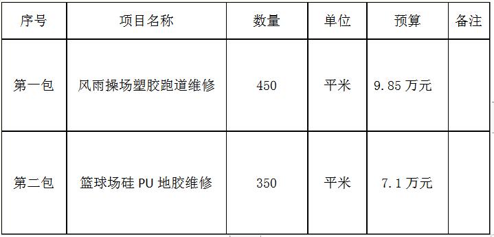 孝义校区风雨操场塑胶跑道和篮球场地胶维修项目磋商公告