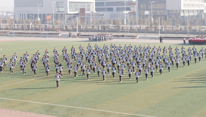 我院成功举办2013级新生广播操比赛 我院成功举办2013级新生广播操比赛