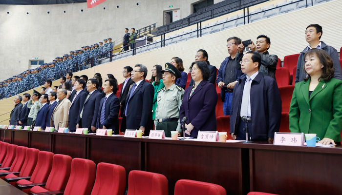 我院隆重举行2014级新生开学典礼暨军训动员大会 我院隆重举行2014级新生开学典礼暨军训动员大会
