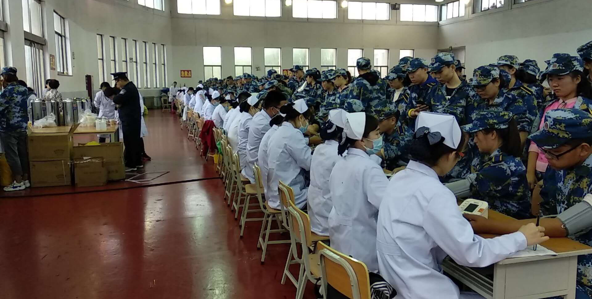 我院新生体检工作圆满完成 我院新生体检工作圆满完成